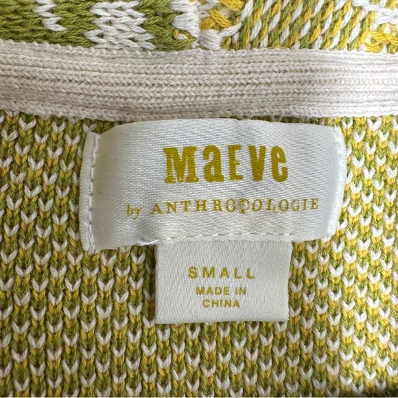 Maeve Anthropologie Sweater Womens Sz S Pineapple Print Tapestry Cardigan - Picture 7 of 10